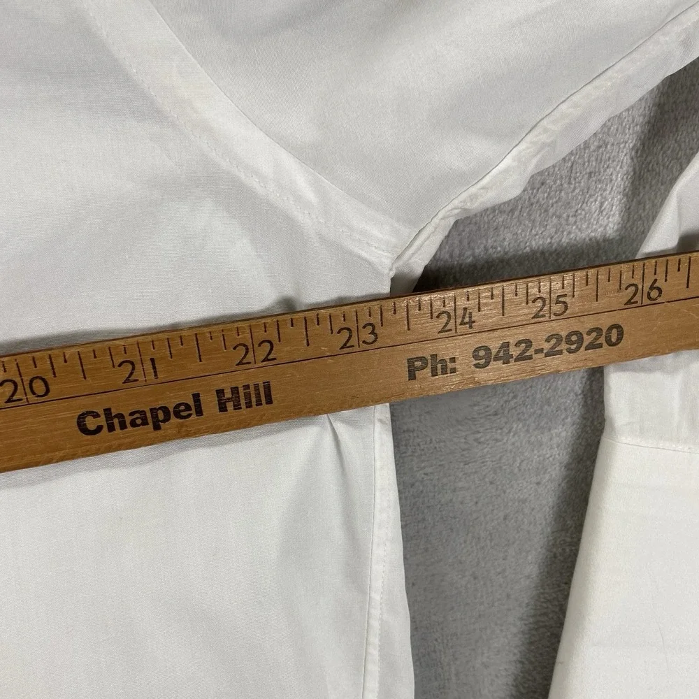 J. Press Dress Shirt Mens 15.5 / 33 Tuxedo Button Up French Cuffs White USA Made